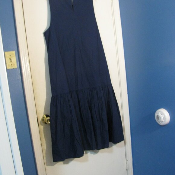 * The Drop Blue Maxi Dress XL Plus NWT $59 100% Cotton Ruffled Skirt - Picture 5 of 6